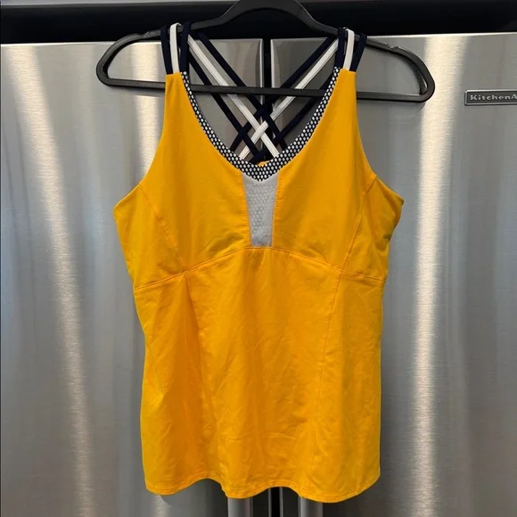Lucky in Love Vibrant Yellow Tank Top L - Picture 2 of 10